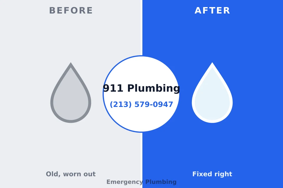 Before and after: plumbing company Morrice, MI